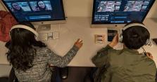 Man and woman editing video content in RNTC training